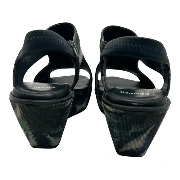 Camper Damas Green Navy Tropical Wedge Platform Sandals Women’s EU 38 US 7.5 - Picture 8 of 16